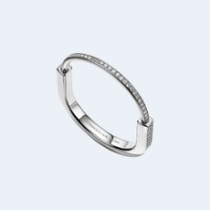 티파니 앤 코 락 하프 파베 뱅글 팔찌